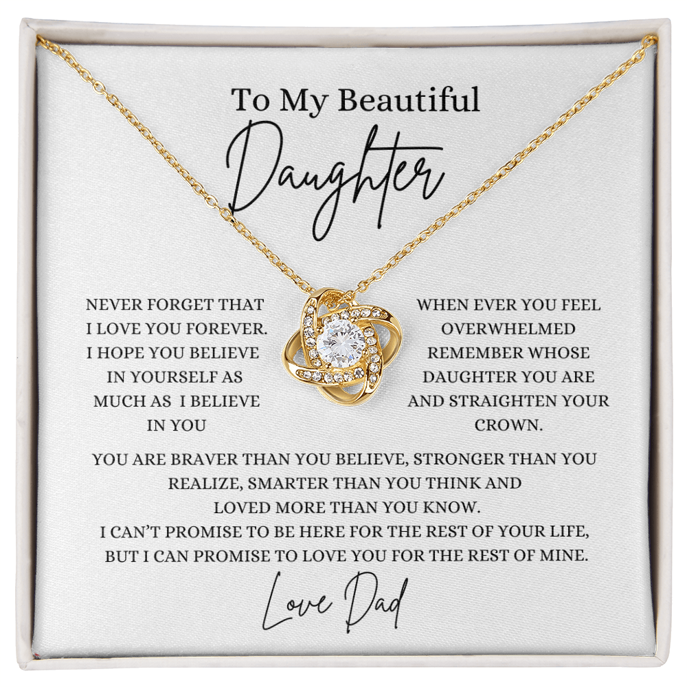 To My Beautiful Daughter Love, Dad