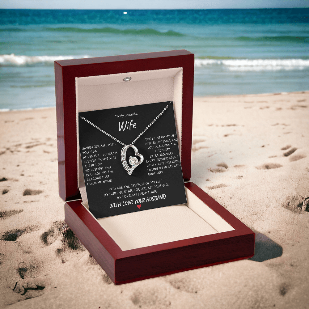 To My Beautiful Wife | My Everything | Forever Love Necklace