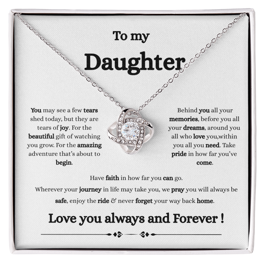 Happy Tears Daughter Necklace
