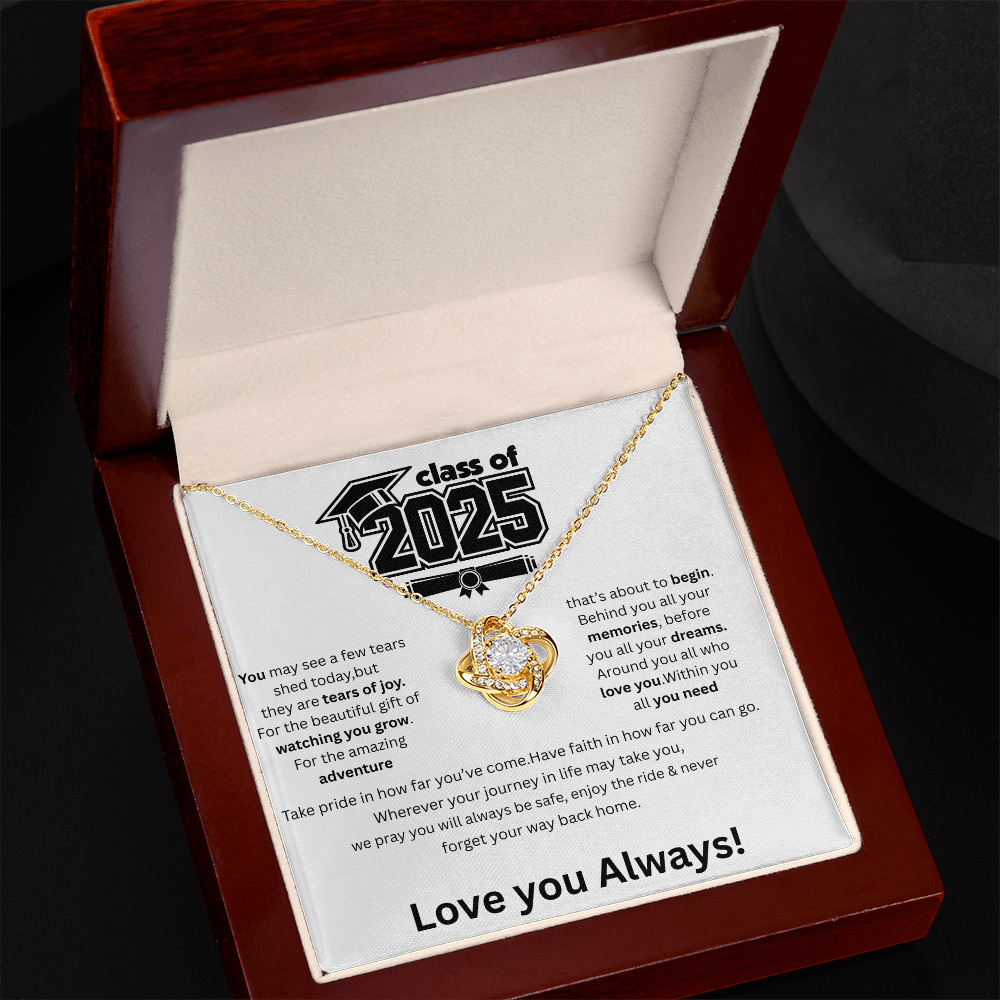2025 Graduation Love Knot Necklace
