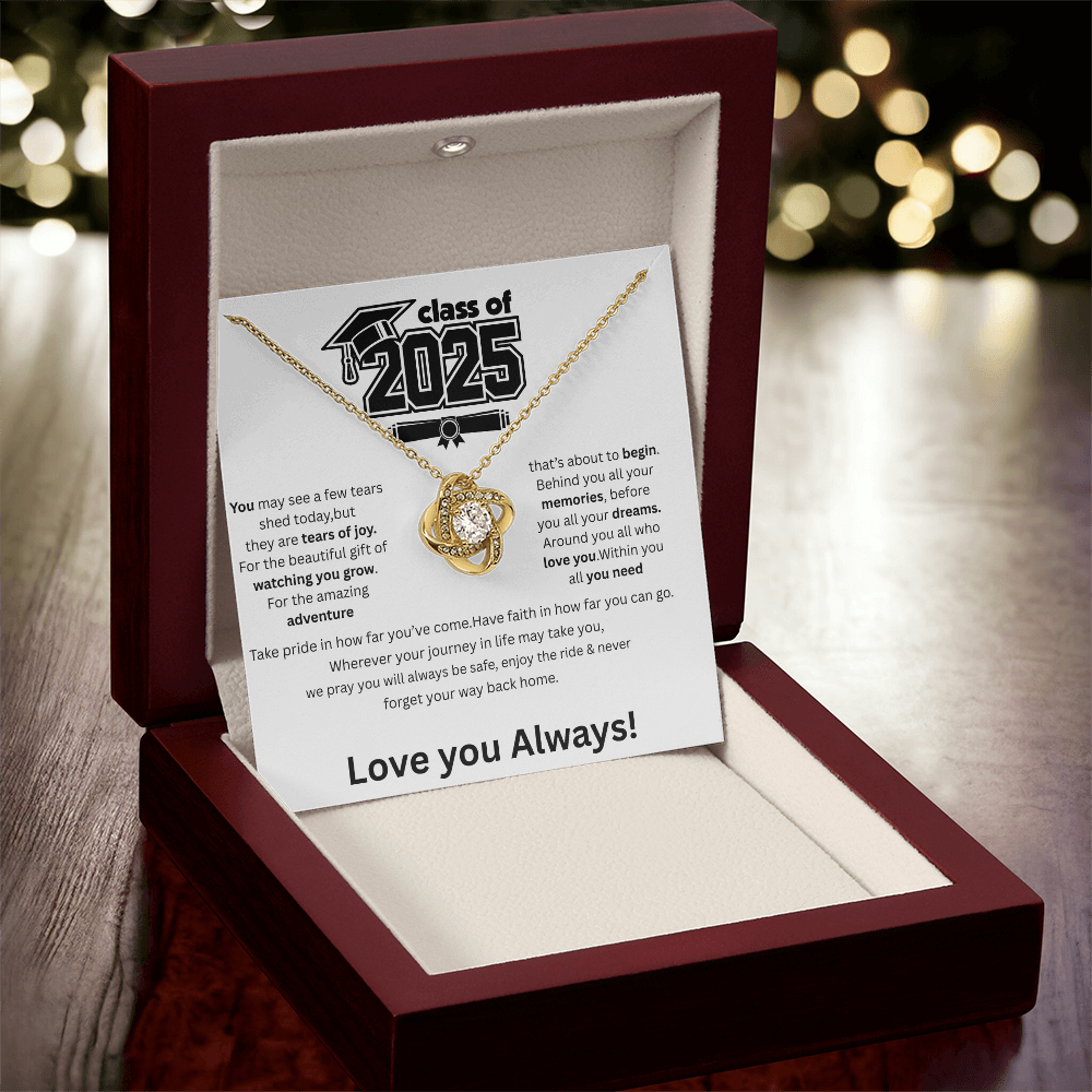 2025 Graduation Love Knot Necklace