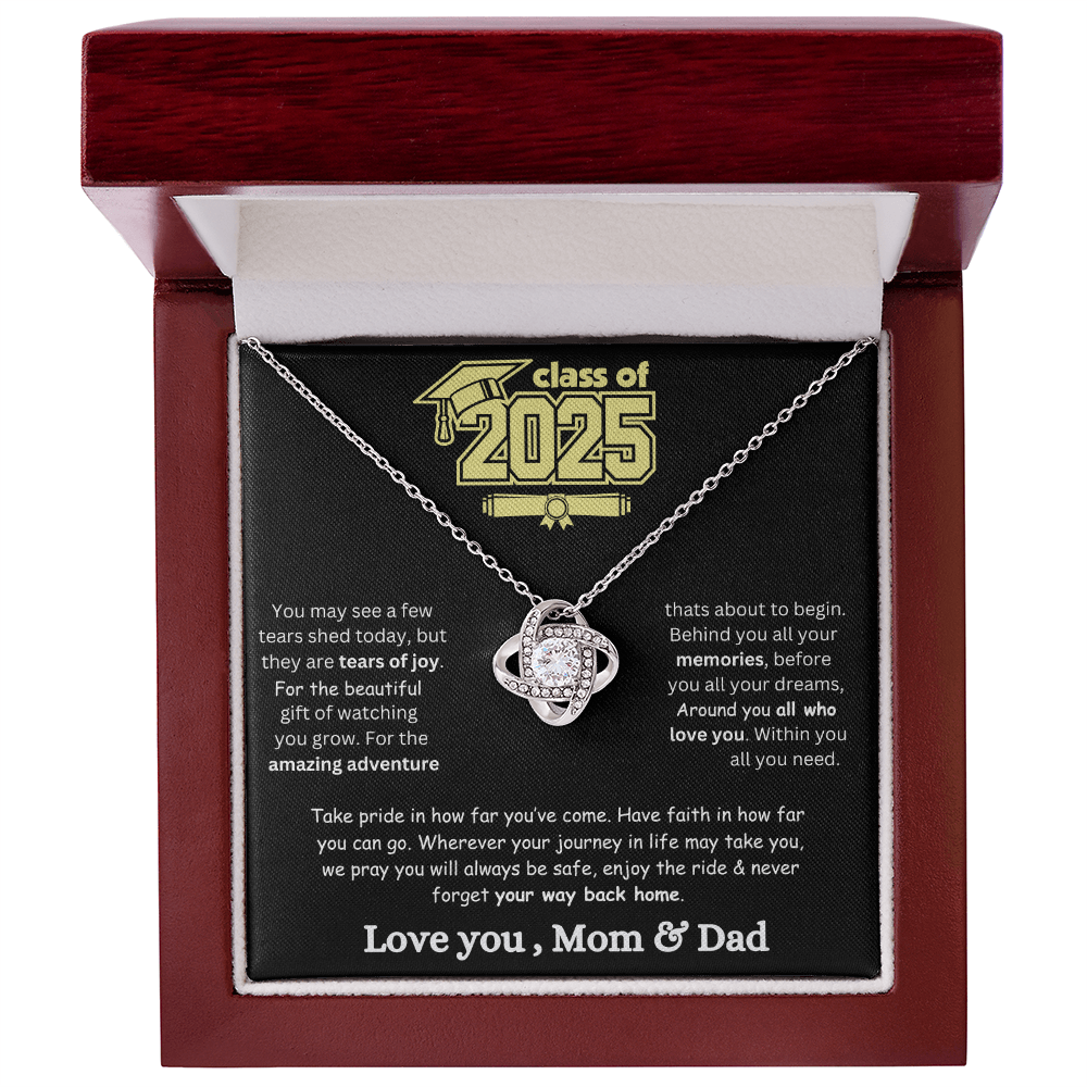 2025 Love Knot Graduation Necklace
