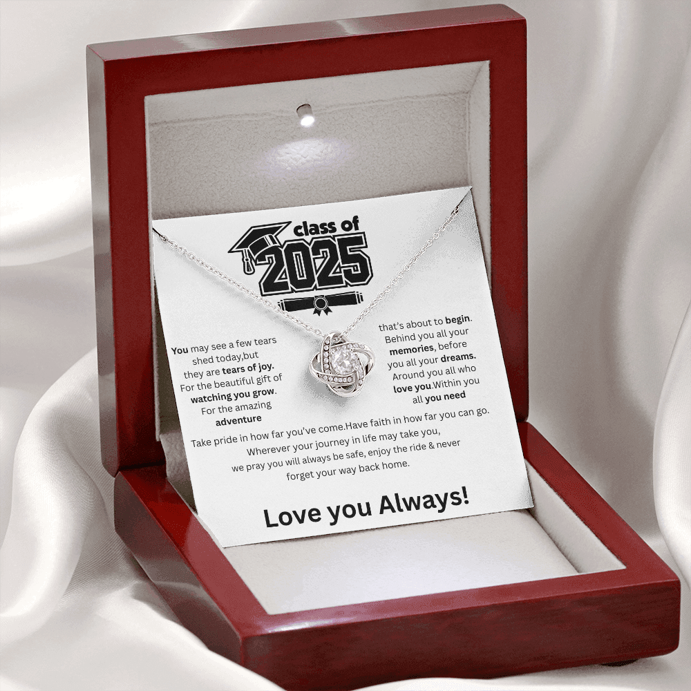 2025 Graduation Love Knot Necklace