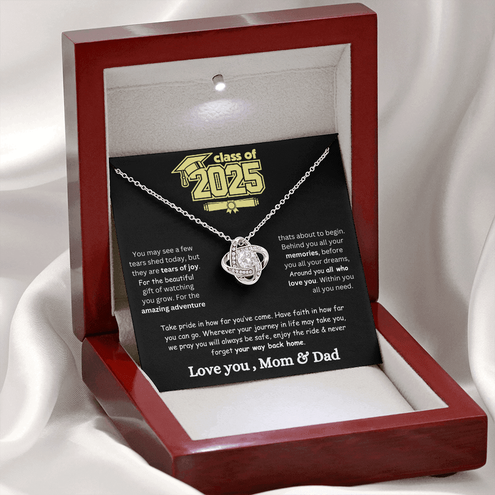 2025 Love Knot Graduation Necklace