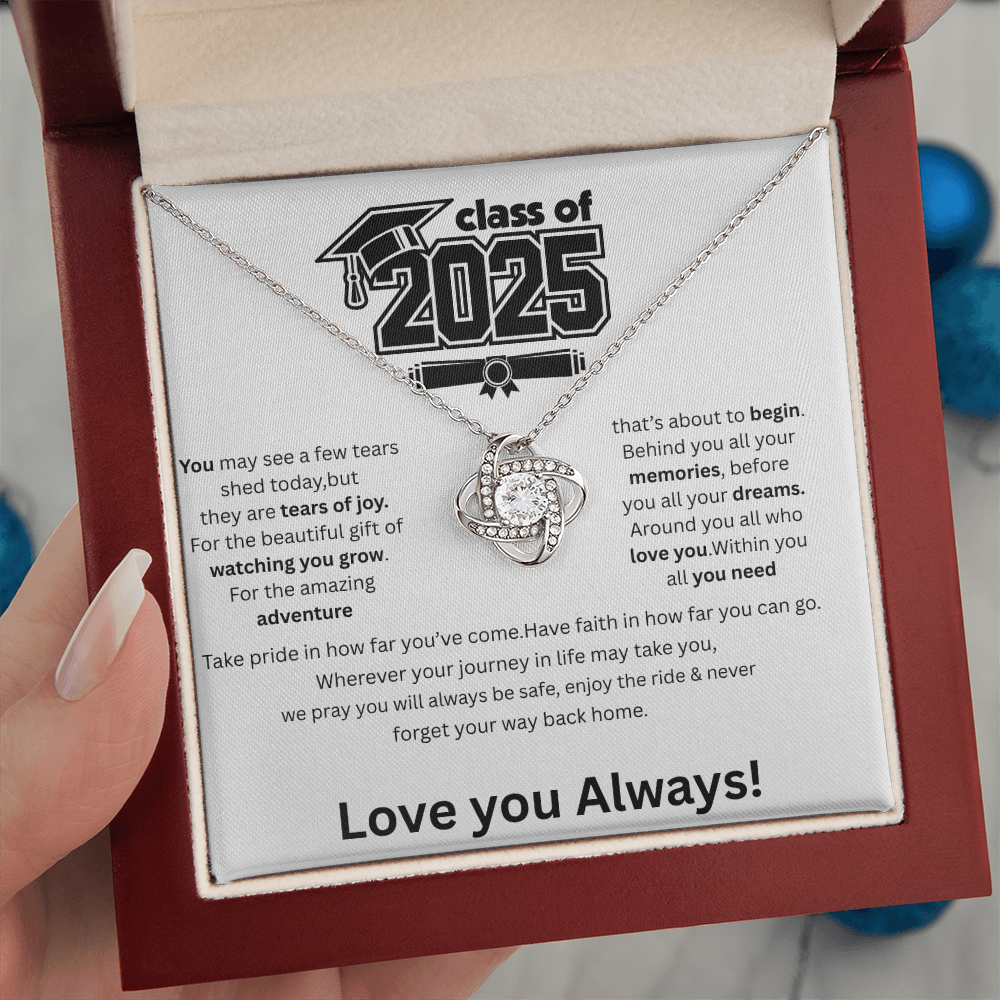 2025 Graduation Love Knot Necklace