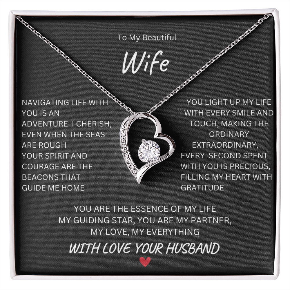 To My Beautiful Wife | My Everything | Forever Love Necklace
