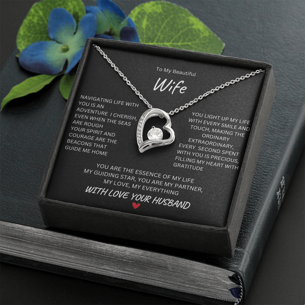 To My Beautiful Wife | My Everything | Forever Love Necklace