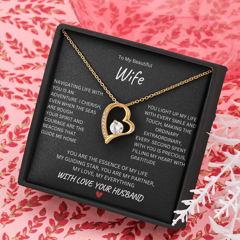 To My Beautiful Wife | My Everything | Forever Love Necklace