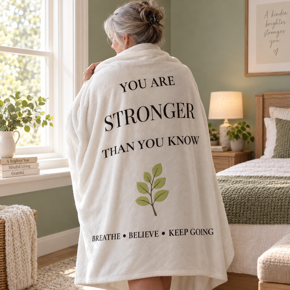 You Are Stronger Than You Know Comfort & Encouragement Blanket