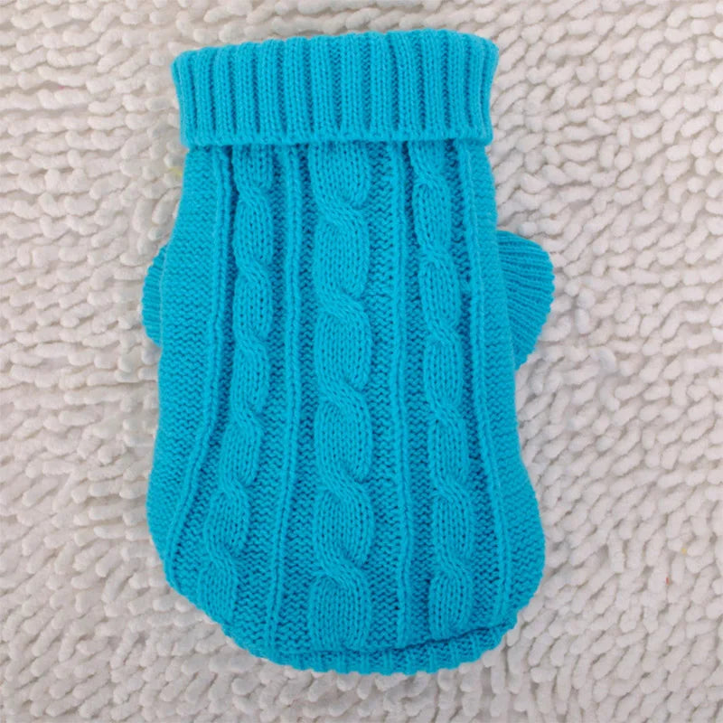 Dog Winter Clothes Knitted Pet Clothes For Small Medium Dogs