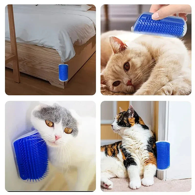 Massage Pet Cat Brush Corner Scrape Hair Removal