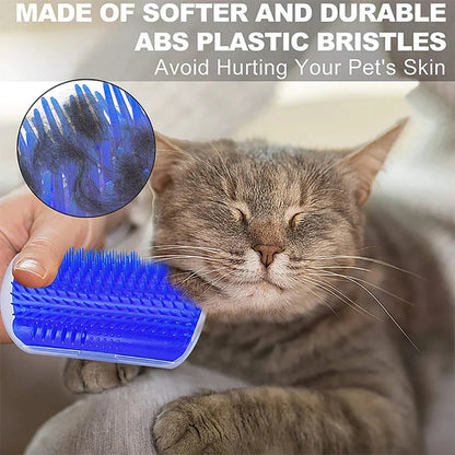 Massage Pet Cat Brush Corner Scrape Hair Removal