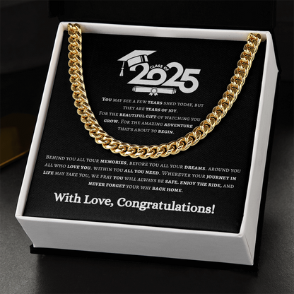 Cuban Chain Grad 2025 Black