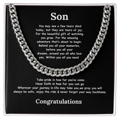 Son Graduation  Cuban Chain