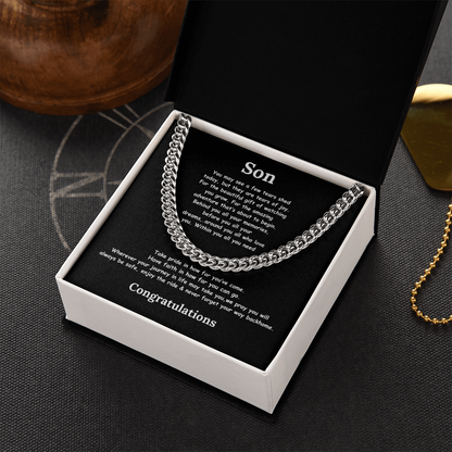 Son Graduation  Cuban Chain
