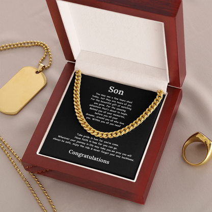 Son Graduation  Cuban Chain