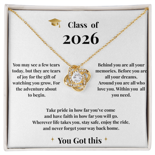 Class of 2026 Necklace/ You Got This
