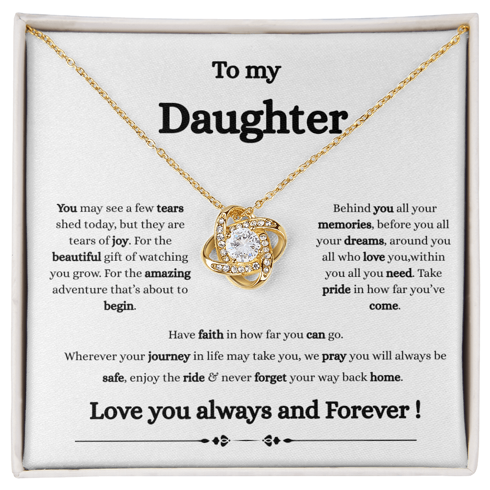 Happy Tears Daughter Necklace