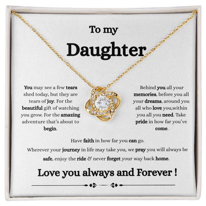 Happy Tears Daughter Necklace