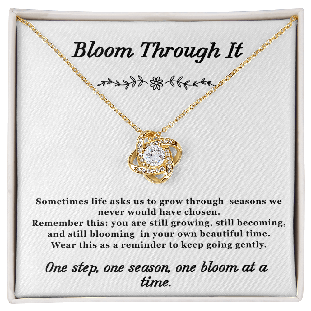 Bloom Through it Necklace Love-Knot