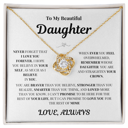 To My Beautiful Daughter – Love Always