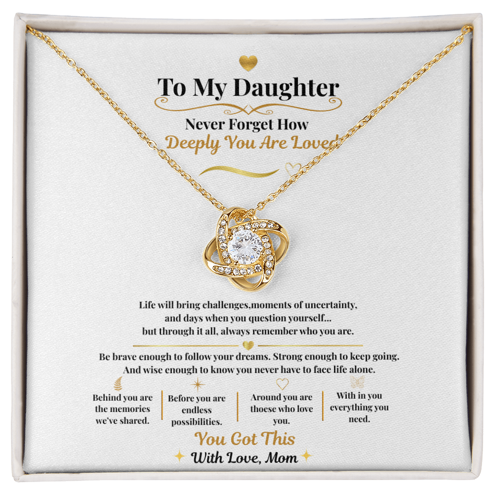 To My Daughter ~ "Never Forget How Deeply You Are Loved ~ You Got This"
