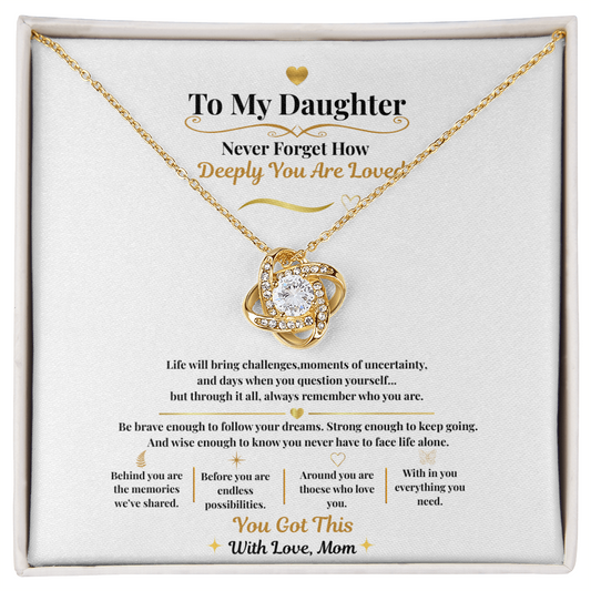 To My Daughter ~ "Never Forget How Deeply You Are Loved ~ You Got This"