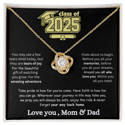 2025 Love Knot Graduation Necklace