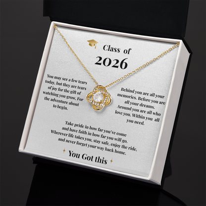 Class of 2026 Necklace/ You Got This
