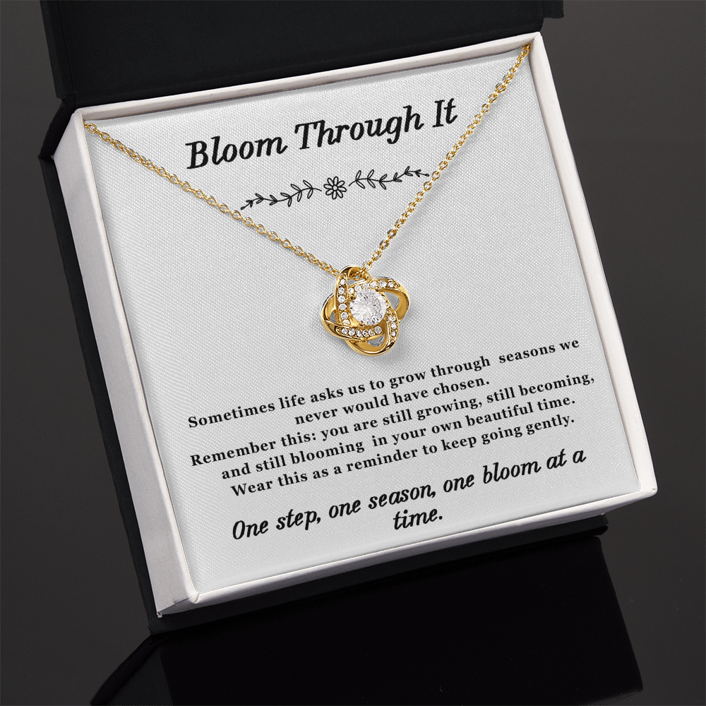 Bloom Through it Necklace Love-Knot