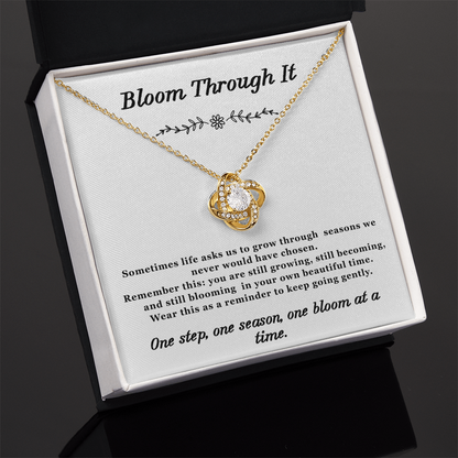 Bloom Through it Necklace Love-Knot
