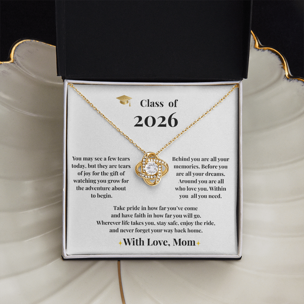 To My Daughter – Graduation 2026 Necklace /With Love, Mom
