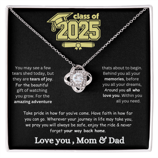 2025 Love Knot Graduation Necklace