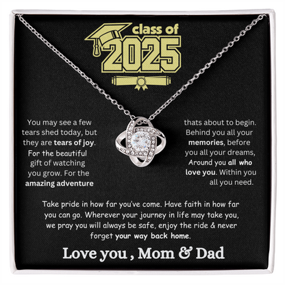 2025 Love Knot Graduation Necklace