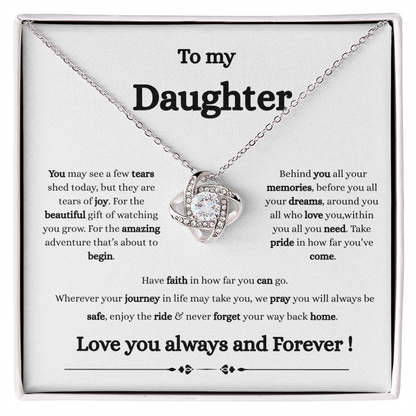 Happy Tears Daughter Necklace