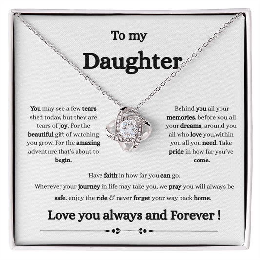 Happy Tears Daughter Necklace