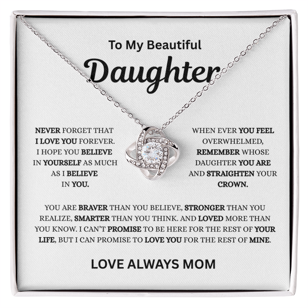To My Beautiful Daughter Love, Mom
