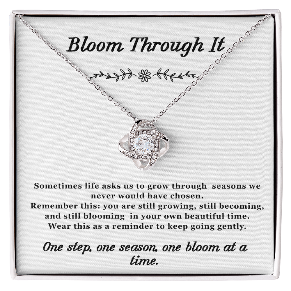 Bloom Through it Necklace Love-Knot