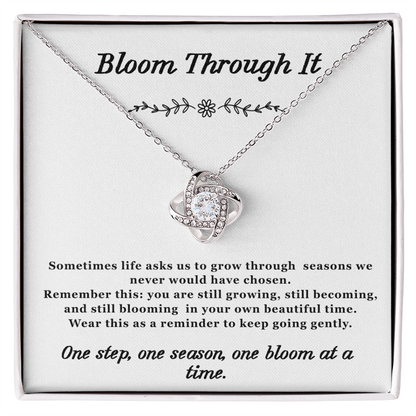 Bloom Through it Necklace Love-Knot