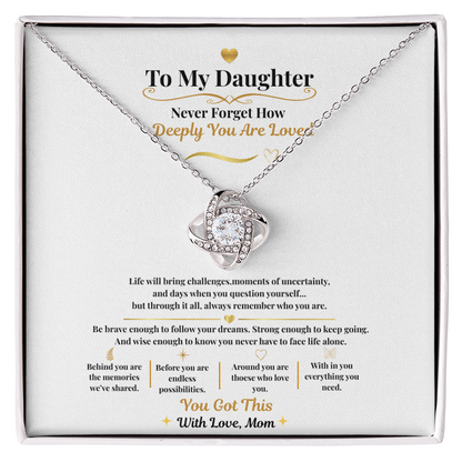 To My Daughter ~ "Never Forget How Deeply You Are Loved ~ You Got This"
