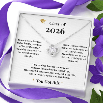 Class of 2026 Necklace/ You Got This
