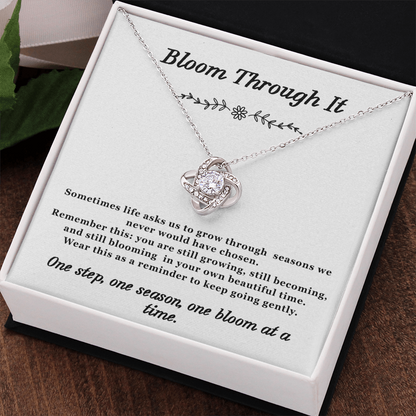 Bloom Through it Necklace Love-Knot