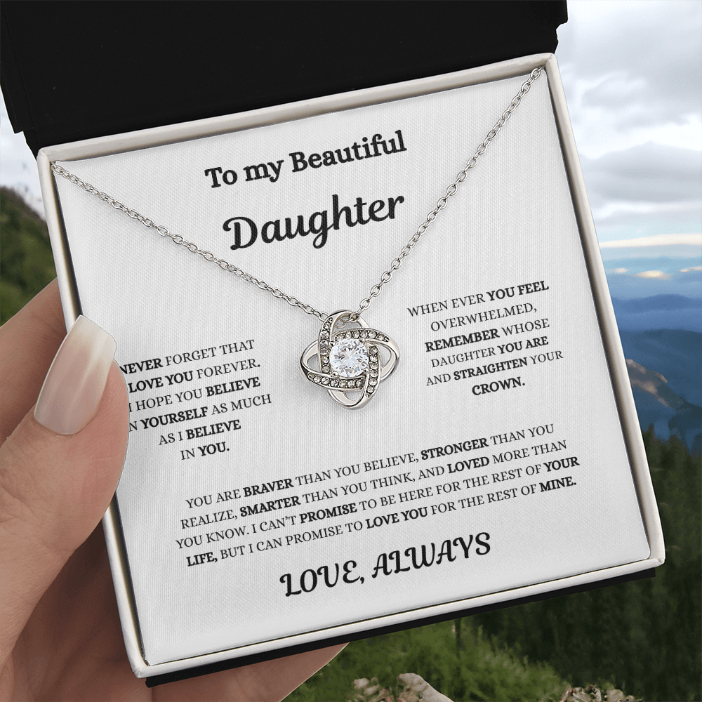 "To My Daughter- Love Always Necklace