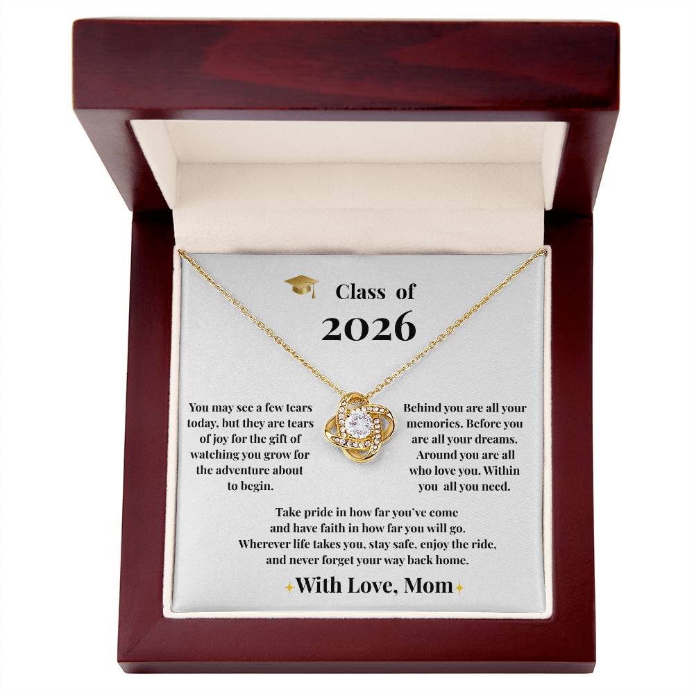 To My Daughter – Graduation 2026 Necklace /With Love, Mom