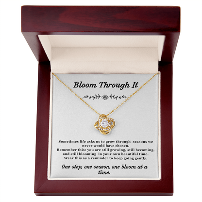 Bloom Through it Necklace Love-Knot