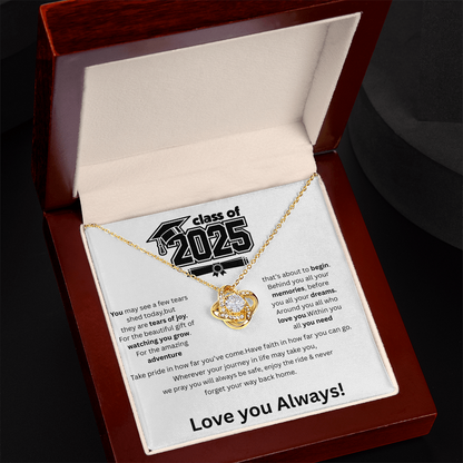 2025 Graduation Love Knot Necklace