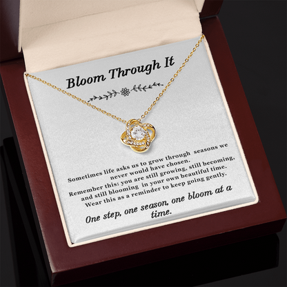 Bloom Through it Necklace Love-Knot