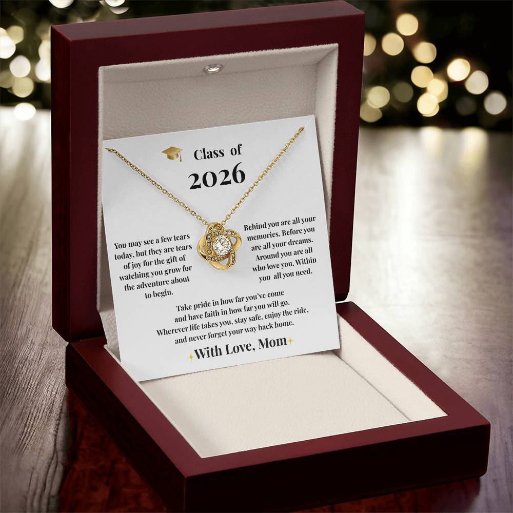 To My Daughter – Graduation 2026 Necklace /With Love, Mom