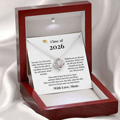 To My Daughter – Graduation 2026 Necklace /With Love, Mom