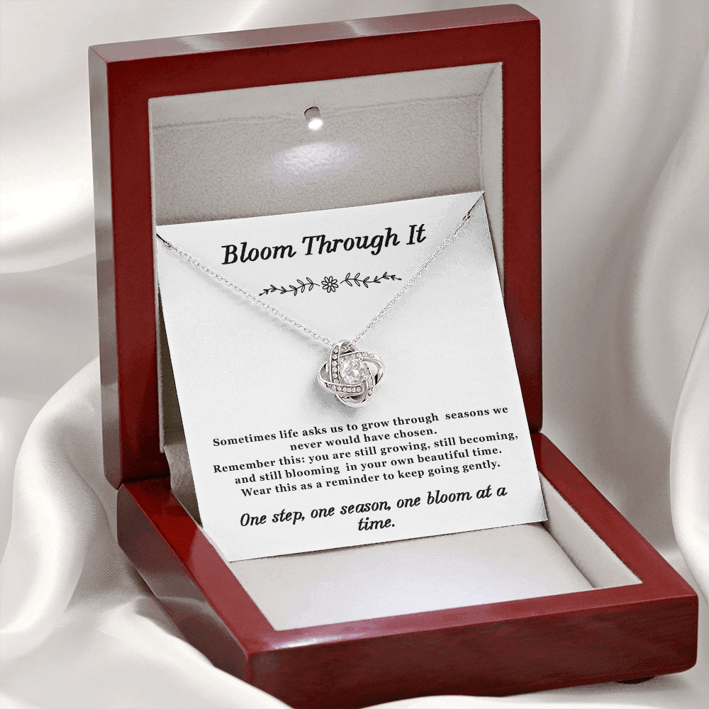 Bloom Through it Necklace Love-Knot